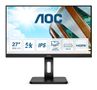 AOC 27" 4K skjerm U27P2 3840x2160 IPS, 4ms, 1000:1, FreeSync, Speakers, HDMI/DP (U27P2)