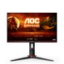 AOC Gaming 24G2ZU/BK - LED monitor - gaming - 23.8" - 1920 x 1080 Full HD (1080p) @ 240 Hz - IPS - 350 cd/m² - 1000:1 - 0.5 ms - 2xHDMI, DisplayPort - speakers - black, red
