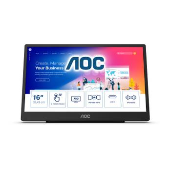 AOC no UK plug included. USB-C carries network, data, video signals and power simultaneously with a single cable, without the need to use an external PSU.Please ensure your laptop has the correct version (16T2)