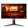 AOC Gaming C27G2AE/BK - LED monitor - gaming - curved - 27" - 1920 x 1080 Full HD (1080p) @ 165 Hz - VA - 250 cd/m² - 4000:1 - 1 ms - 2xHDMI, VGA, DisplayPort - speakers - black, red
