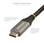 STARTECH 0.5m USB-C cable 10Gbit/s - USB-IF certified USB-C cable - USB 3.1/3.2 Gen 2 Type-C cable - 100W 5A PD DP Alt Mode (USB31CCV50CM)