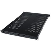 StarTech 1U Adjustable Vented Server Rack Mount Shelf - 175lbs - 19.5 to 38in Deep Universal Tray for 19" AV/ Network Equipment Rack (ADJSHELF) rack-hylle - 1U