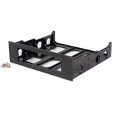 StarTech 3.5" to 5.25" Front Bay Adapter - Mount 3.5" HDD in 5.25" Bay - Hard Drive Mounting Bracket w/ Mounting Screws (BRACKETFDBK) - uttagbar harddiskramme (BRACKETFDBK)