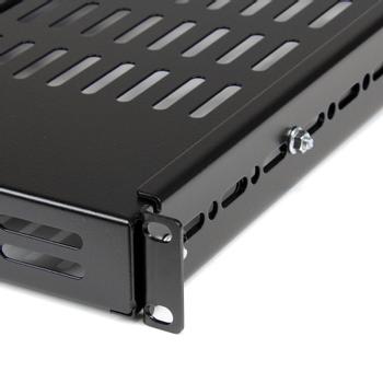 STARTECH 1U Adjustable Mounting Depth Vented Rack Mount Shelf - 80kg (ADJSHELF)