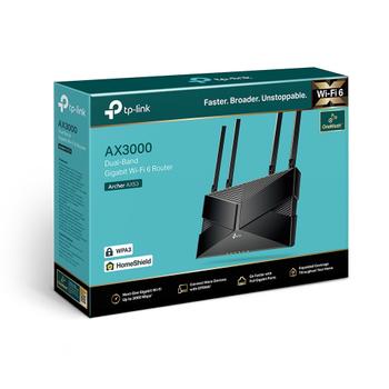 TP-LINK Archer AX53 V2 - Wireless Router 4-Port-Switch - 1GbE - Wi-Fi 6 - Dual-Band (Archer AX53)