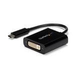 StarTech USB C to DVI Adapter - Black - 1920x1200 - USB Type C Video Converter for Your DVI D Display / Monitor / Projector (CDP2DVI) - video- / USB-adapter - 24 pin USB-C til DVI-I (CDP2DVI)
