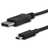 StarTech USB C to DisplayPort Cable - 3.3ft / 1m - Display Cable for USB Type C MacBook and DP Monitor - 4K 60Hz Video (CDP2DPMM1MB) - Ekstern videoadapter - STM32F072CBU6 - USB-C - DisplayPort - svart (CDP2DPMM1MB)