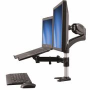 STARTECH Desk-Mount Monitor Arm with Laptop Stand - Full Motion - Articulating