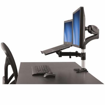 STARTECH Desk-Mount Monitor Arm with Laptop Stand - Full Motion - Articulating (ARMUNONB)
