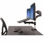 STARTECH Desk-Mount Monitor Arm with Laptop Stand - Full Motion - Articulating (ARMUNONB)