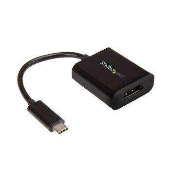 StarTech USB C to DisplayPort Adapter 4K 60Hz - USB Type-C to DP 1.4 Monitor Video Converter (DP Alt Mode) - Thunderbolt 3 Compatible - DisplayPort-adapter - 24 pin USB-C til DisplayPort - 14 cm (CDP2DP)