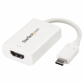 STARTECH USB-C TO HDMI ADAPTER - 4K 60HZ USB TYPE-C HDMI POWER DELIVERY CABL (CDP2HDUCPW)