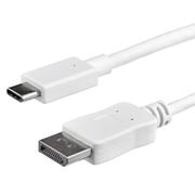 STARTECH 1M USB-C TO DISPLAYPORT CABLE USB C TO DP ADAPTER - WHITE CABL