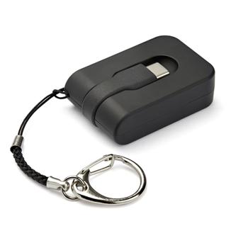 STARTECH StarTech.com Compact USB C to VGA Adapter, 1080p 60Hz USB Type-C to VGA Video Display Converter with Keychain Ring, Active USB-C DP Alt Mode to VGA Monitor Dongle, Thunderbolt 3 Compatible - USB-C Key (CDP2VGAFC)