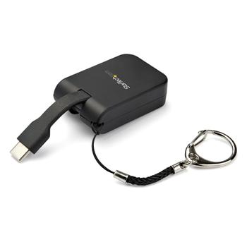 STARTECH PORTABLE USB C TO VGA ADAPTER QUICK-CONNECT KEYCHAIN 1080P CABL (CDP2VGAFC)