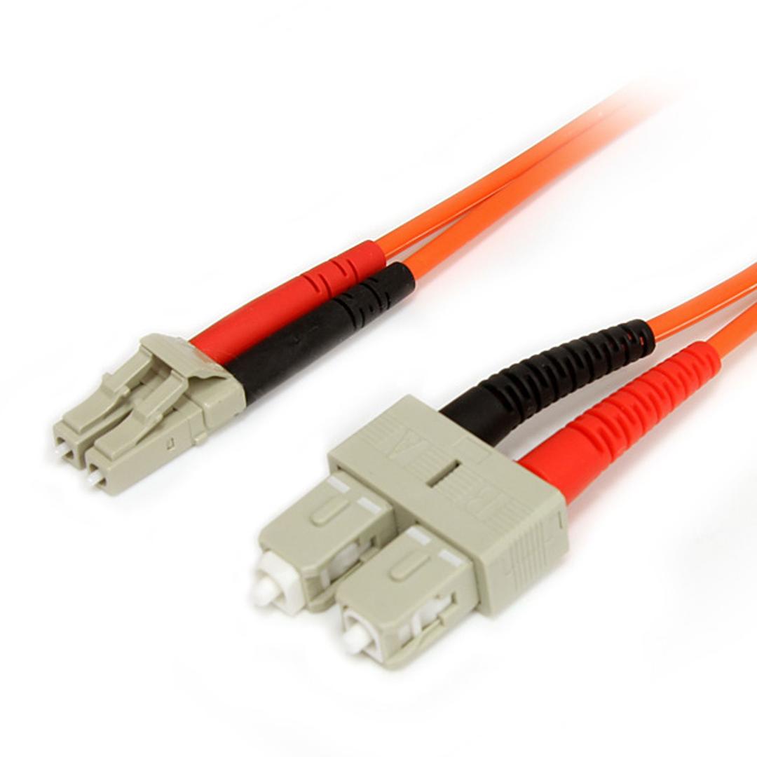 StarTech - 3m Fiber Optic Cable - Multimode Duplex 62.5/125 - LSZH - LC/SC - OM1 - LC to SC Fiber Patch Cable (FIBLCSC3) - nettverkskabel - 3 m
