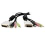 STARTECH CABLE DE SWITCH CONMUTADOR KVM 1.8M 4EN1 DVI-D DUAL LINK USB IN CABL