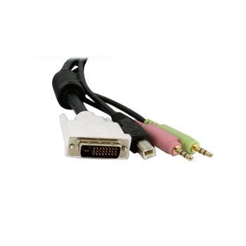 STARTECH CABLE DE SWITCH CONMUTADOR KVM 1.8M 4EN1 DVI-D DUAL LINK USB IN CABL (DVID4N1USB6)