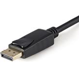 StarTech 3ft DisplayPort to VGA Adapter Cable - 1920x1200 - Active DisplayPort (DP) Computer or Laptop to VGA Monitor or TV Display (DP2VGAMM3B) - videoadapterkabel - DisplayPort til HD-15 (VGA) - 1 m (DP2VGAMM3B)
