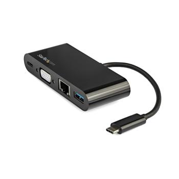 STARTECH USB-C VGA MULTIPORT ADAPTER USB PD CHARGING 60W USB 3.0 GBE ACCS (DKT30CVAGPD)