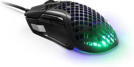 SteelSeries Aerox 5 - mus - USB, USB-C - matt svart (62401)