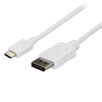 STARTECH "1,8m USB C to DisplayPort Cable - 4K 60Hz - White" (CDP2DPMM6W)
