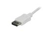 STARTECH "1,8m USB C to DisplayPort Cable - 4K 60Hz - White" (CDP2DPMM6W)