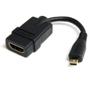 STARTECH 18 cm High Speed HDMI Adapter Cable - HDMI to HDMI Micro ? F/M