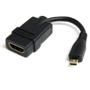 STARTECH 18 cm High Speed HDMI Adapter Cable - HDMI to HDMI Micro ? F/M (HDADFM5IN)
