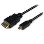 STARTECH "0,5m High Speed HDMI Cable with Ethernet - HDMI to HDMI Micro - M/M"	
