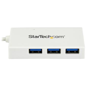 STARTECH 4PORT USB C HUB-USB-C TO CMA USB 3.0 HUB - WHITE PERP (HB30C3A1CFBW)