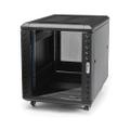 12U 36in Knock-Down Server Rack Cabinet with Casters