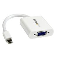 StarTech Mini DisplayPort to VGA Adapter - White - 1080p - Thunderbolt to VGA Monitor Adapter - Mini DP to VGA Converter (MDP2VGAW) - videokonverter - hvit