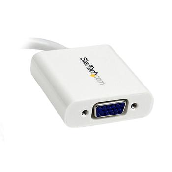 STARTECH Mini DisplayPort to VGA Video Adapter Converter - White (MDP2VGAW)