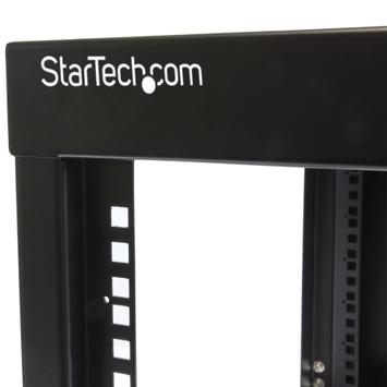 StarTech 6U Hinged Open Frame Wall Mount Network Rack - 4-Post 22" Depth Swing Out Computer Equipment Rack - 110lbs capacity (RK619WALLOH) - rack - 6U (RK619WALLOH)