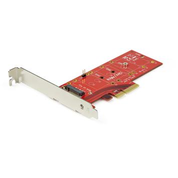 StarTech x4 PCI Express to M.2 PCIe SSD Adapter Card - for M.2 NGFF SSD - Grensesnittsadapter - M.2 - Expansion Slot to M.2 - M.2 Card - PCIe x4 - rød (PEX4M2E1)
