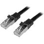 STARTECH 0.5M CAT6 SHIELDED GIGABIT NETWORK PATCH CABLE-BLACK CABL (N6SPAT50CMBK)