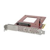 StarTech U.2 to PCIe Adapter for 2.5" U.2 NVMe SSD - SFF-8639 - x4 PCI Express 3.0 - grensesnittsadapter - Ultra M.2 Card - PCIe 3.0 x4 (PEX4SFF8639)