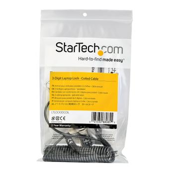 STARTECH 6Ft (1.8M) Self-Coiling (LTLOCK3DCOIL)