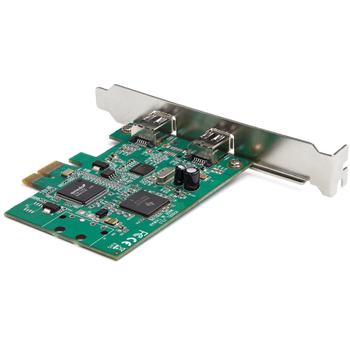 STARTECH StarTech.com 2 Port 1394a PCI Express FireWire Card - PCIe FireWire Adapter - FireWire adapter - PCI Express x1 low profile - FireWire x 2 - green - TAA Compliant (PEX1394A2V2)