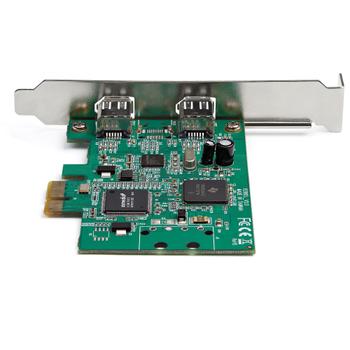 STARTECH 2 PORT PCIE FIREWIRE CARD TI TSB82AA2 CHIPSET-WIN/ MAC CTLR (PEX1394A2V2)