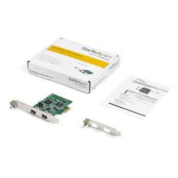 STARTECH 2 PORT PCIE FIREWIRE CARD TI TSB82AA2 CHIPSET-WIN/ MAC CTLR (PEX1394A2V2)