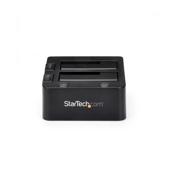StarTech Dual-Bay USB 3.0 to SATA Hard Drive Docking Station, USB Hard Drive Dock, External 2.53.5 SATA IIIIII, SSDHDD Docking Station, Hot-Swap Hard Drive Bay - Top-Loading - Diskkontroller - SATA 6Gb/s - USB (SDOCK2U33)