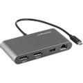 STARTECH Thunderbolt 3 Mini Dock - Portable TB3 docking station with dual monitors and DP 4K 60Hz GbE Mac/Windows