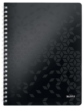 LEITZ Block Leitz WOW PP A4 rut 80ark EU svart (46380095*6)