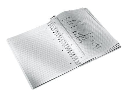 LEITZ Block Leitz WOW PP A4 rut 80ark EU svart (46380095*6)