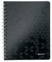 LEITZ Notesblok WOW PP A5 kvad.80g/80ark sort