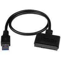 StarTech USB 3.1 to 2.5" SATA Hard Drive Adapter - USB 3.1 Gen 2 10Gbps with UASP External HDD/SSD Storage Converter (USB312SAT3CB) - Diskkontroller - 2.5", 3.5" - SATA 6Gb/s - 6 Gbit - USB 3.1 (Gen 2) - svart