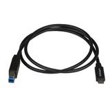 StarTech USB C to USB B Printer Cable - 1m / 3 ft - Superspeed - USB 3.1 - 10Gbps - USB C Printer Cable - USB Type C to Type B (USB31CB1M) - USB type C-kabel - USB-C til USB Type B - 1 m (USB31CB1M)