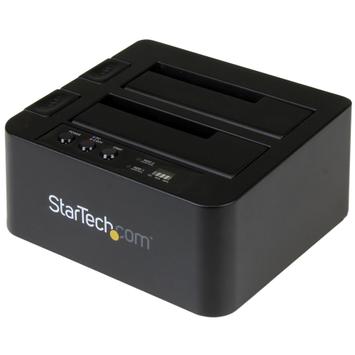 StarTech Standalone Hard Drive Duplicator,  Dual Bay HDDSSD ClonerCopier,  USB 3.1 (10 Gbps) to SATA III (6Gbps) HDDSSD Docking Station, Hard Disk Duplicator Dock - Hard Drive Cloner - harddisk-duplekser (SDOCK2U313R)